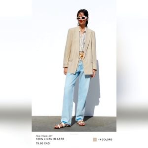 NWT 100% LINEN BLAZER